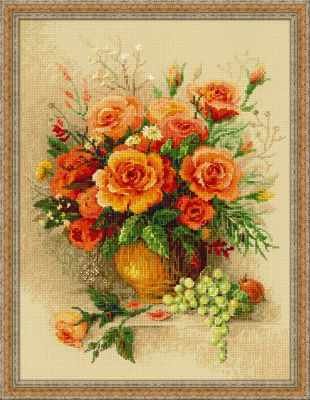 Набор для вышивания Риолис (Сотвори Сама) 100/049 'Чайные розы'