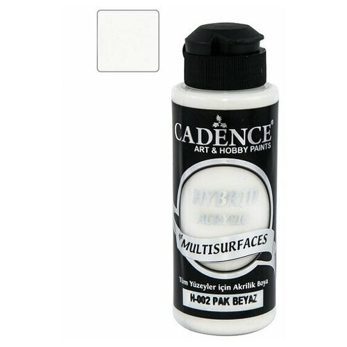 Акриловая краска Cadence Hybrid Acrylic Paint, 120 ml. Pure White H-002