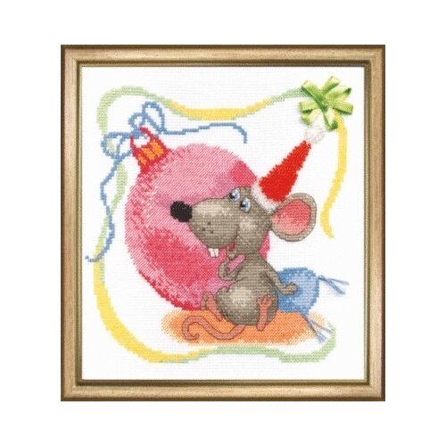 Набор для вышивания 'С Новым годом Мышки!', 19х21 см (арт. А-206)