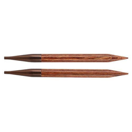 Спицы деревянные съемные Ginger KnitPro для длины тросика 35-126 см, 5.00 мм 31207