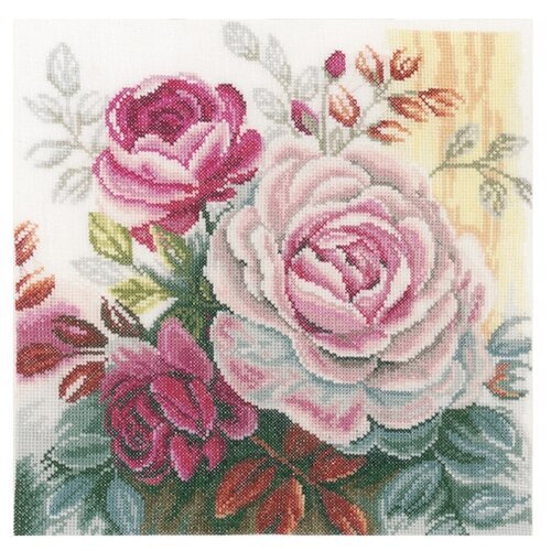 Lanarte Набор для вышивания Розовая роза 25 х 25 см (PN-0165376)