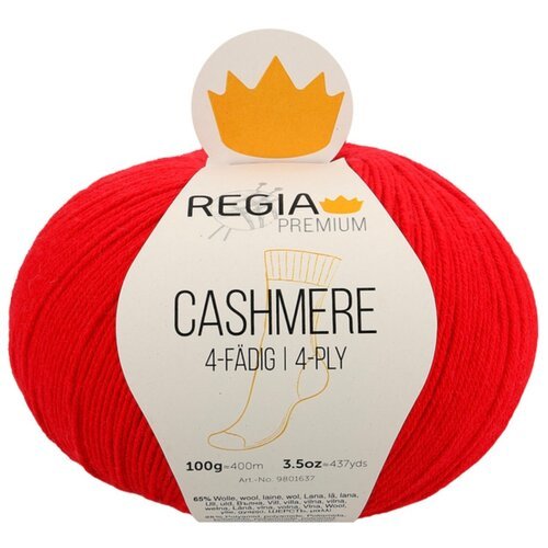 Пряжа Regia Cashmere, 65 % шерсть, 10 % кашемир, 25 % полиамид, 100 г, 400 м, 1 шт., 00082 400 м