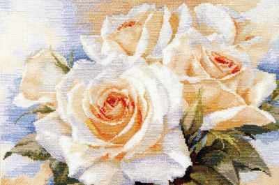 Набор для вышивания Алиса 2-32 Белые розы