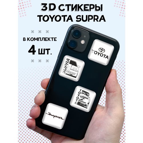 3D стикеры на телефон наклейки Toyota supra