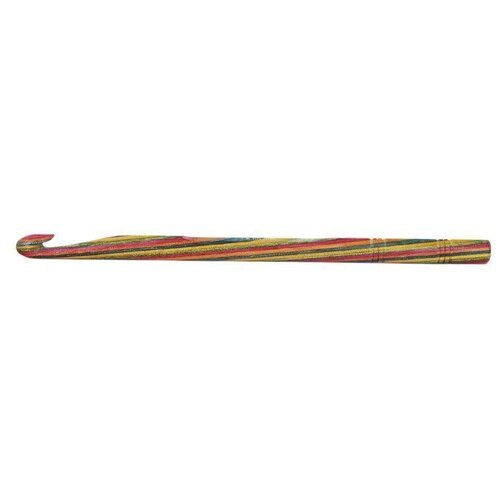 Крючок Knit Pro для вязания 'Symfonie' 8мм, дерево, многоцветный