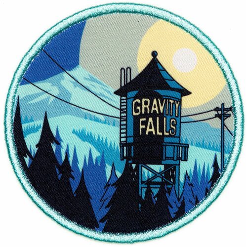 Нашивка на одежду на термоплёнке 'Gravity Falls' 7,2х7,2см