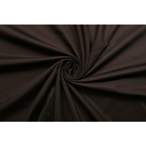 Ткань Купра подкладочная Zegna чёрно-коричневая с оттенком какао (саржа), ш138см, 0,5 м
