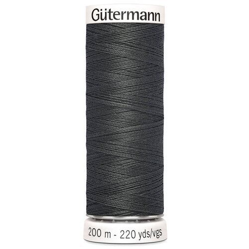 Нитки швейные Gutermann Sew-all 748277 для всех материалов, 200 м, 100% полиэстер (036 серый), 5 шт
