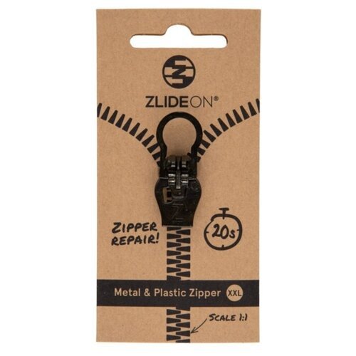 Бегунок для молнии ZlideOn Metal & Plastic Zipper XXL 10A-1 (Black)