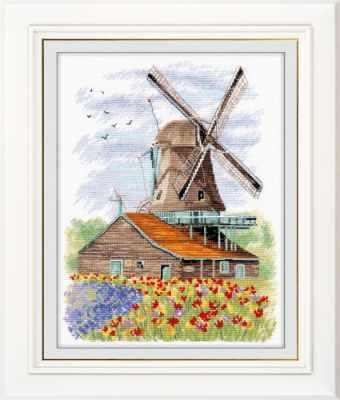 Набор для вышивания Овен 1105 Ветряная мельница. Голландия