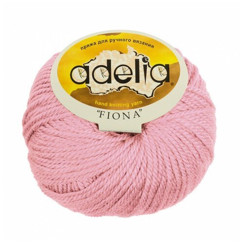 Пряжа Adelia Fiona, 50% шерсть, 50% акрил, 10*50 г, 90 м+-3 м, №202, светло-розовый