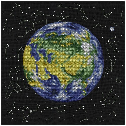 Набор для вышивания PANNA PZ-1764 Планета Земля. Евразия 36.5 х 36.5 см