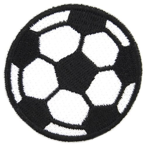 Тестильный патч/ Нашивка/ Шеврон/ Декор одежды/Термоаппликация 'Футбольный мяч' , Hobby & Pro