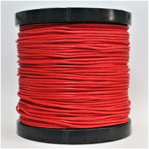 Капроновый шнур, яркий, сверхпрочный Dyneema, красный 2.0 мм, на разрыв 200 кг длина 20 метров.