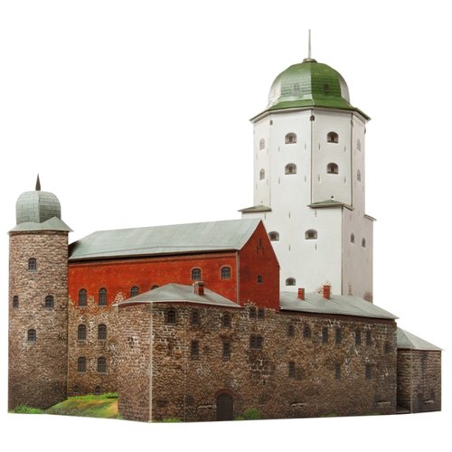 Сборная модель Умная Бумага Выборгский замок (435) 1:250