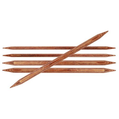 Спицы чулочные Knit Pro Ginger, 7 мм, 20 см дерево, коричневый, 5 шт (KNPR.31033)
