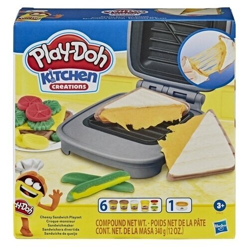 Масса для лепки Play-Doh Kitchen Creation Сырный сэндвич (E7623) 6 цв.