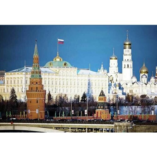 Алмазная картина 40х50 'Московский Кремль' с подрамником