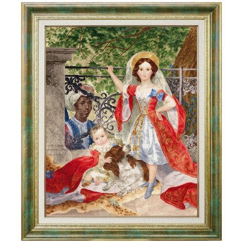 Набор для вышивания «Золотое Руно» МК-067 Портрет детей Волконских с арапом