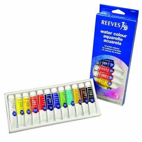 Акварельная краска в тюбиках Reeves Watercolor Paint -12 цветов