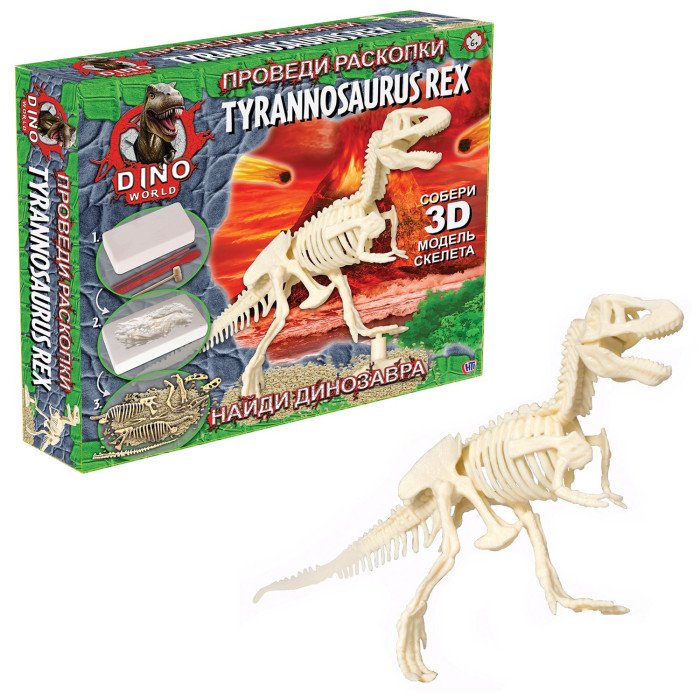 Наборы для опытов и экспериментов HTI Набор Dino World Проведи раскопки Т-Рекс