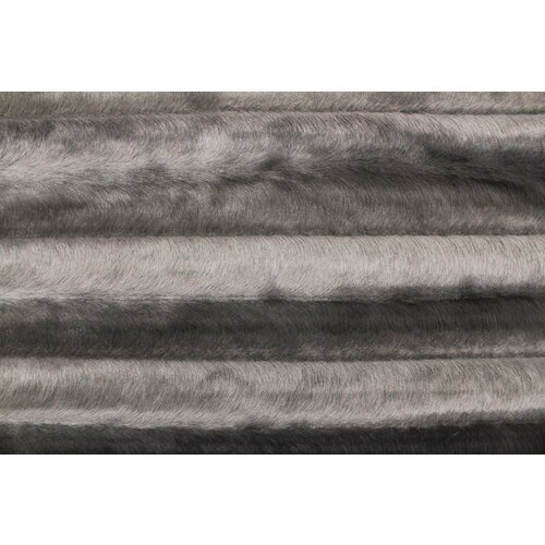 Ткань Мех искусственный серый под норку с ворсоукладкой, ш150см, 0,5 м