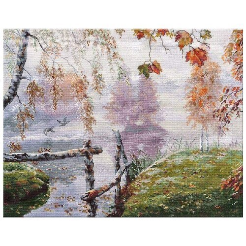 Набор для вышивания «Уж небо осенью дышало», 40x31 см, Овен
