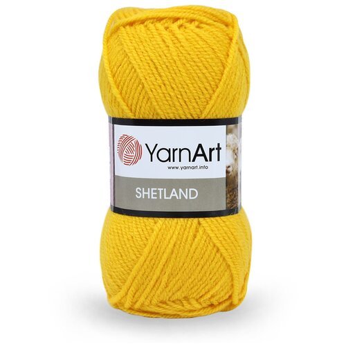 Пряжа для вязания YarnArt 'Shetland' 100гр 220м (30% шерсть, 70% акрил) (506 желтый), 5 мотков