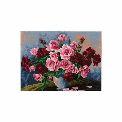 Hobby & Pro Набор для вышивания Бархатные розы (620), 35 х 35 см