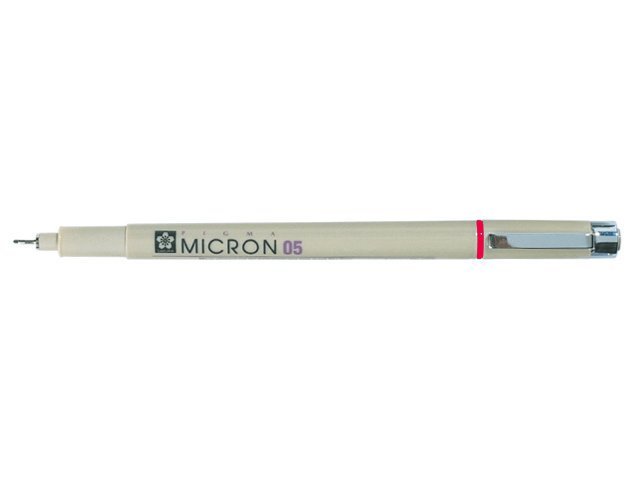 Капиллярная ручка «Pigma Micron», Sakura, 0.45 мм, красная