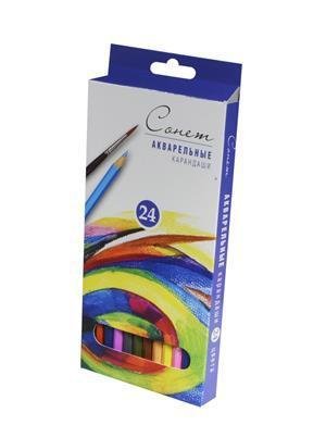 Акварельные карандаши «Сонет», 24 цветов
