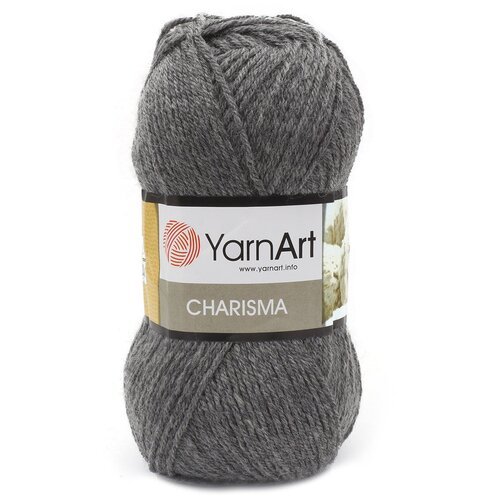Пряжа YarnArt 'Charisma' 100гр 200м (80% шерсть, 20% акрил) (179 серый) 5 мотков