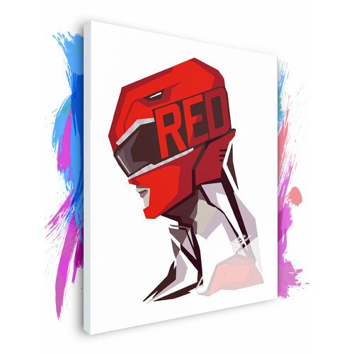 Картина по номерам на холсте Красный Рейнджер, 90 х 100 см