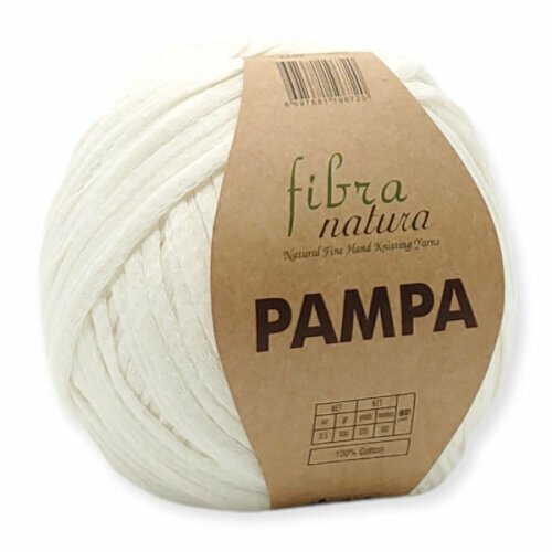 Пряжа для вязания Fibra Natura PAMPA 23-02 100% хлопок; 100гр-110м (1 моток)
