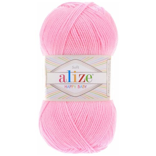 Пряжа для вязания Ализе Happy Baby (65% акрил, 35% полиамид) 5х100г/350м цв.191 розовый
