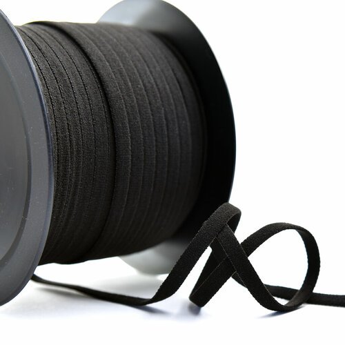 Резинка шляпная 5 мм цвет 01 черный Safisa 4783-5мм-01