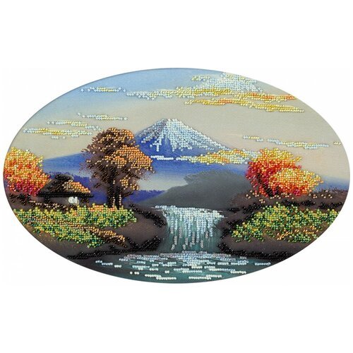 PANNA Набор для вышивания бисером Поющая река (BN-5013), разноцветный, 33 х 21 см