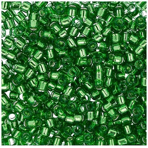Бисер TOHO 11/0, Treasure, №2, 1,6 мм, 5*5 г, №0027, зеленый