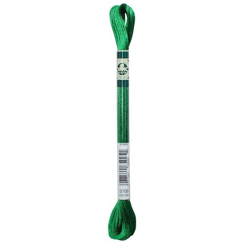 Набор ниток мулине 'DMC', цвет: зеленый (S700), 8 м, 6 шт