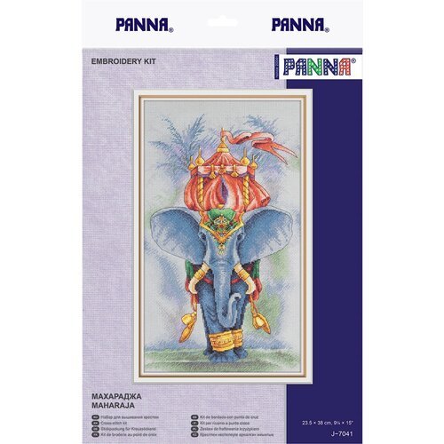 PANNA Набор для вышивания Махараджа 23.5 х 38 см (J-7041), разноцветный, 38 х 23.5 см