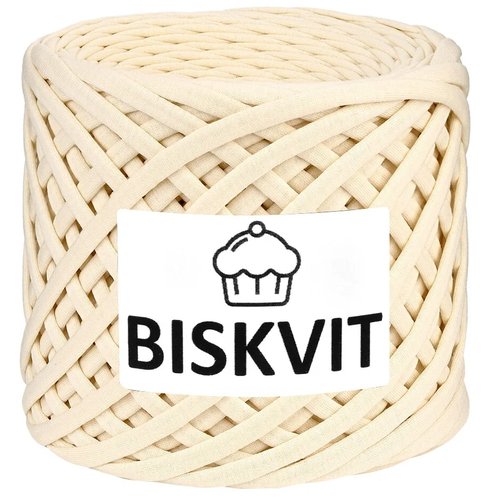 Нить вязальная Biskvit Biskvit, 100 % хлопок, 300 г, 100 м, 1 шт., 682 сливочный 100 м