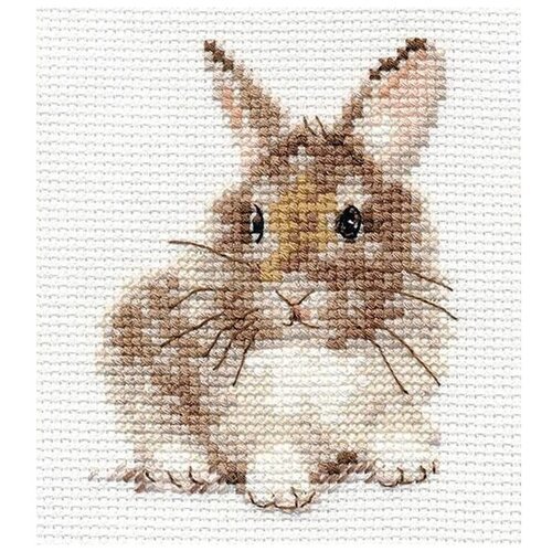 Алиса Набор для вышивания крестиком Крольчонок (0-170), разноцветный, 9 х 7 см