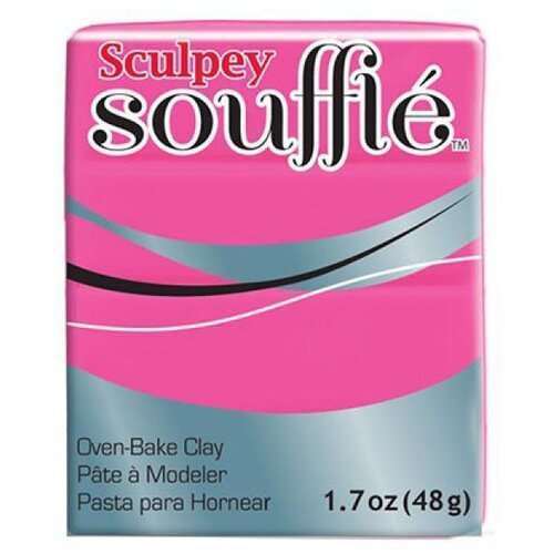 Полимерная глина Sculpey Souffle 6503 (ярко-розовый), 48г розовый 48 г