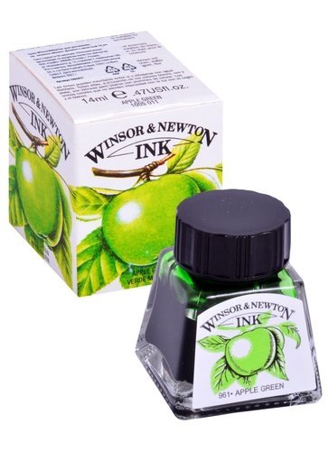 Тушь художественная Winsor&Newton, 14 мл, зеленое яблоко