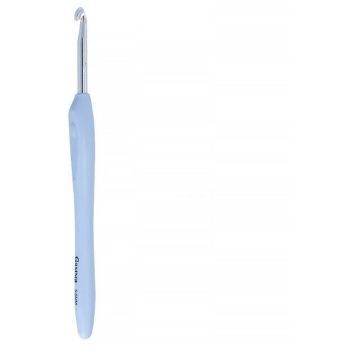 Крючок для вязания Gamma с прорезиненной ручкой, металл, d 5 мм, 16 см (RHP)