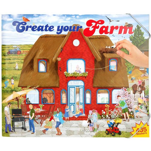 Альбом для творчества с наклейками Creative Studio Create Your Farm Создай свою ферму