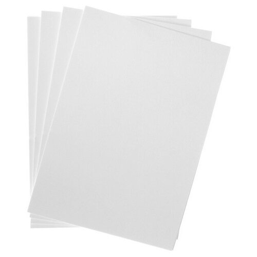 Бумага для рисования А4, 50 листов, тиснение 'лён', 200 г/м²