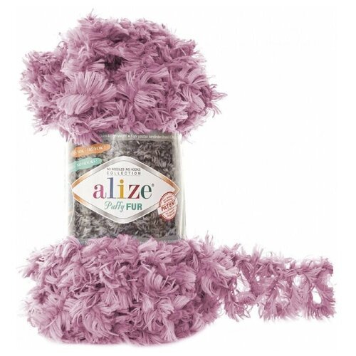 Пряжа Alize Puffy Fur, 100 % полиэстер, 100 г, 6 м, 1 шт., 6103 6 м
