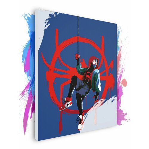 Картина по номерам на холсте Spider-Man - Майлз, 70 х 80 см