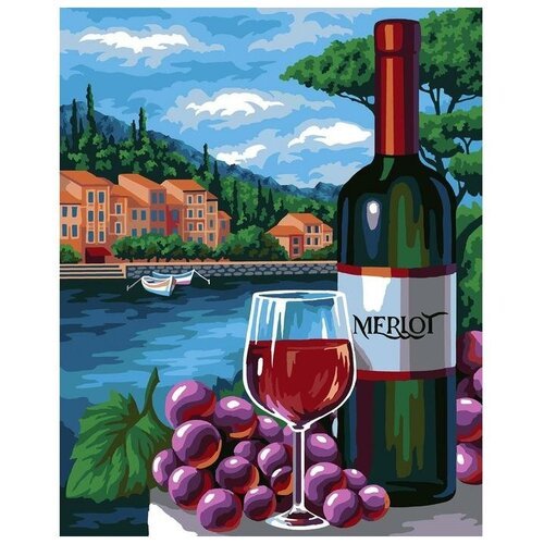Картина по номерам ТероПром 6712654 на холсте с подрамником «Вино» 40х50 см